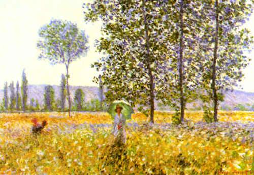 Claude Monet Fields in Spring Norge oil painting art